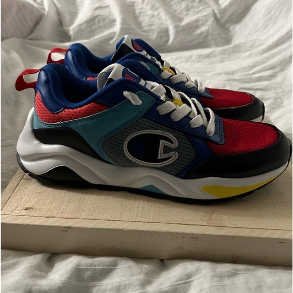 Champion 93 Eighteen SP Block Mens Shoes Size 9M Black Multi CM100253M VGUC - Picture 3 of 7